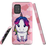 For Samsung Galaxy A71 4G Case Tough Protective Cover, Unicorn