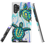 For Samsung Galaxy Note 10+ Plus Case Tough Protective Cover, Swimming Turtles