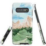 For Samsung Galaxy S10+ Plus Case Tough Protective Cover, Mountainous Nature