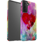 For Samsung Galaxy S23 Ultra, S23+ Plus, S23, S22 Ultra, S22+, S22, S10 5G Case, Protective Cover, Heart Painting | Protective Cases | iCoverLover.com.au