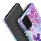 For Samsung Galaxy Note 20 Ultra, Note 20, Note 10+ Plus, Note 9 Case, Tough Protective Cover, Flower Swirls | Protective Cases | iCoverLover.com.au