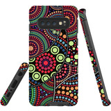 For Samsung Galaxy S10 Case Tough Protective Cover, Dotted Abstract Painting