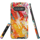 For Samsung Galaxy S10+ Plus Case Tough Protective Cover, Flowing Colors