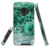 For Samsung Galaxy S9 Case Tough Protective Cover, Green Nature