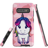 For Samsung Galaxy S10+ Plus Case Tough Protective Cover, Unicorn