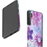 For Samsung Galaxy S23 Ultra, S23+ Plus, S23, S22 Ultra, S22+, S22, S10 5G Case, Protective Cover, Flower Swirls | Protective Cases | iCoverLover.com.au