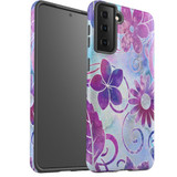 For Samsung Galaxy S23 Ultra, S23+ Plus, S23, S22 Ultra, S22+, S22, S10 5G Case, Protective Cover, Flower Swirls | Protective Cases | iCoverLover.com.au