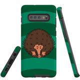 For Samsung Galaxy S10+ Plus Case Tough Protective Cover, Echidna Portrait