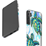 For Samsung Galaxy S23 Ultra, S23+ Plus, S23, S22 Ultra, S22+, S22, S10 5G Case, Protective Cover, Swimming Turtles | Protective Cases | iCoverLover.com.au