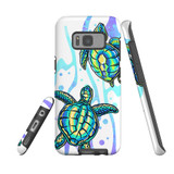 For Samsung Galaxy S8 Case Tough Protective Cover, Swimming Turtles