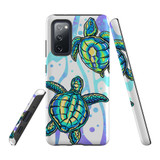 For Samsung Galaxy S20 FE Case Tough Protective Cover, Swimming Turtles