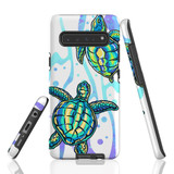 For Samsung Galaxy S10 5G Case Tough Protective Cover, Swimming Turtles
