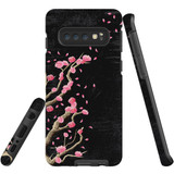 For Samsung Galaxy S10 Case Tough Protective Cover, Plum Blossoming