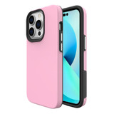 For iPhone 14 Pro Case Shockproof Protective Cover Pink