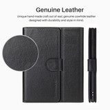 For iPhone 14 Pro Max, 14 Plus, 14 Pro, 14 Case, Real Leather Folio Cover, Black | Wallet Cover | iCL Australia