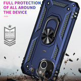 For iPhone 14 Pro Max, 14 Pro, 14 Plus, 14 Case, Protective Cover with Ring Holder, Blue | Armour Cases | iCoverLover.com.au