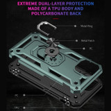 For iPhone 14 Pro, 14 Case, Protective Cover with Ring Holder, Green | Armour Cases | iCoverLover.com.au