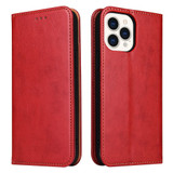 For iPhone 14 Pro Case Leather Flip Wallet Folio Cover with Stand Red