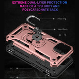 For iPhone 14 Pro Max, 14 Pro, 14 Plus, 14 Case, Protective Cover with Ring Holder, Rose Gold | Armour Cases | iCoverLover.com.au