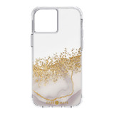 For iPhone 14 Pro Max Case-Mate Karat Marble Cover, White Marble