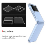 For Samsung Galaxy Z Flip4 Case, TPU Shockproof Protective Light Cover, Clear