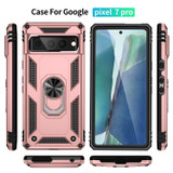 For Google Pixel 7 Pro/7 Case, Protective TPU/PC Cover, Ring Holder, Rose Gold | Back Cases | iCoverLover.com.au