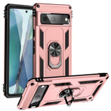 For Google Pixel 7 Case, Protective TPU/PC Cover, Ring Holder, Rose Gold | Back Cases | iCoverLover.com.au