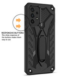 For Samsung Galaxy A13 5G Case Armour Shockproof Tough Cover with Kickstand Black