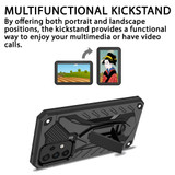 For Samsung Galaxy A33 5G Case Armour Shockproof Tough Cover with Kickstand Black