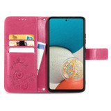 For Samsung Galaxy A73 5G Case, Four-leaf Clover Emboss PU Leather Wallet Cover, Stand | Folio Cases | iCoverLover.com.au