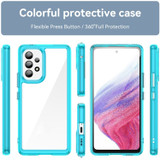 For Samsung Galaxy A53 5G Case, Shock & Scratch-proof TPU + Acrylic Protective Cover, Clear Blue | Back Covers | iCoverLover.com.au