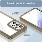 For Samsung Galaxy A53 5G Case, Shock & Scratch-proof TPU + Acrylic Protective Cover, Clear Grey | Back Covers | iCoverLover.com.au