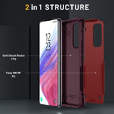 For Samsung Galaxy A53 5G Case, Protective PC + TPU Dual Layer Back Cover, Red & Rose Red | Back Covers | iCoverLover.com.au