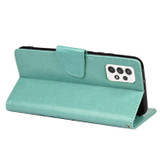 For Samsung Galaxy A53 5G Case, Playful Butterflies PU Leather Wallet Cover, Stand, Green | Folio Cases | iCoverLover.com.au