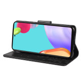 For Samsung Galaxy A53 5G Case, Playful Butterflies PU Leather Wallet Cover, Stand, Black | Folio Cases | iCoverLover.com.au