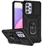 For Samsung Galaxy A33 5G Case, Protective Cover, Camera Shield, Magnetic Holder, Black | Armour Cases | iCoverLover.com.au