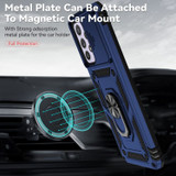 For Samsung Galaxy A33 5G Case, Protective Cover, Camera Shield, Magnetic Holder, Blue | Armour Cases | iCoverLover.com.au
