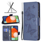 For Samsung Galaxy A13 4G Case, Butterflies PU Leather Wallet Cover, Blue | Folio Cases | iCoverLover.com.au