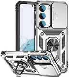 For Samsung Galaxy S23+ Plus Case, Protective Cover, Camera Shield, Magnetic Holder, Silver | Armour Cases | iCoverLover.com.au