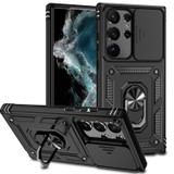 For Samsung Galaxy S23 Ultra Case, Protective Cover, Camera Shield, Magnetic Holder, Black | Armour Cases | iCoverLover.com.au