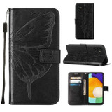For Samsung Galaxy A34 Case, Embossed Floral Butterfly, PU Leather Wallet Cover, Lanyard, Stand, Rose Gold | Phone Cases | iCoverLover.com.au