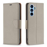 For Samsung Galaxy A54 Case, Grained Texture PU Leather Wallet Cover, Grey | Phone Cases | iCoverLover.com.au