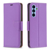 For Samsung Galaxy A54 Case, Grained Texture PU Leather Wallet Cover, Purple | Phone Cases | iCoverLover.com.au