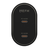 EFM 35W Dual Port Wall Charger, With Power Delivery and PPS | iCoverLover.com.au