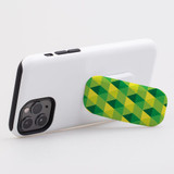 Kickstand Grip AddOn, Universal Phone HolderGreen And Yellow Triangles | AddOns | iCoverLover.com.au