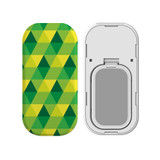 Kickstand Grip AddOn, Universal Phone HolderGreen And Yellow Triangles | AddOns | iCoverLover.com.au