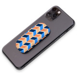 Kickstand Grip AddOn, Universal Phone HolderBlue Orange Zigzag | AddOns | iCoverLover.com.au