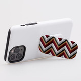 Kickstand Grip AddOn, Universal Phone HolderBlack Brown Red Zigzag | AddOns | iCoverLover.com.au