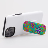 Kickstand Grip AddOn, Universal Phone HolderRetro Floral Design | AddOns | iCoverLover.com.au