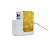 61W Wall Charger Wrap (160mm x 40mm), Paper Leather, Golden Sparkles | AddOns | iCoverLover.com.au